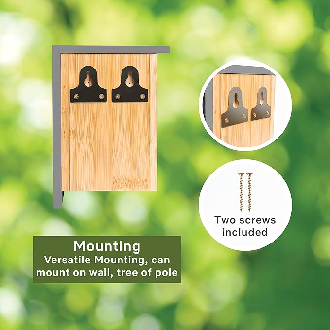 Amaprime® Wooden Bird House – Bule Bird House, Durable Birdhouses for Outdoor